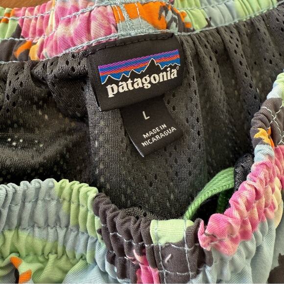 Patagonia Baggies Shorts Swim Trunks Men's Large Cranes Birds Blue size Large - Picture 3 of 5